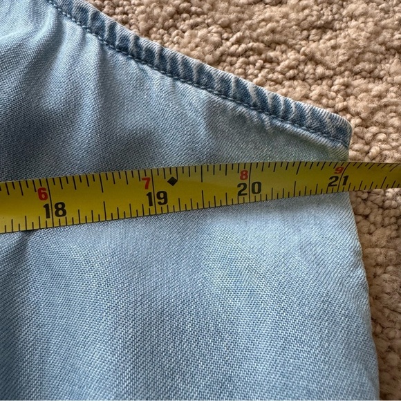 Time & Tru Surplus Dress Chambray Size L - Picture 10 of 11